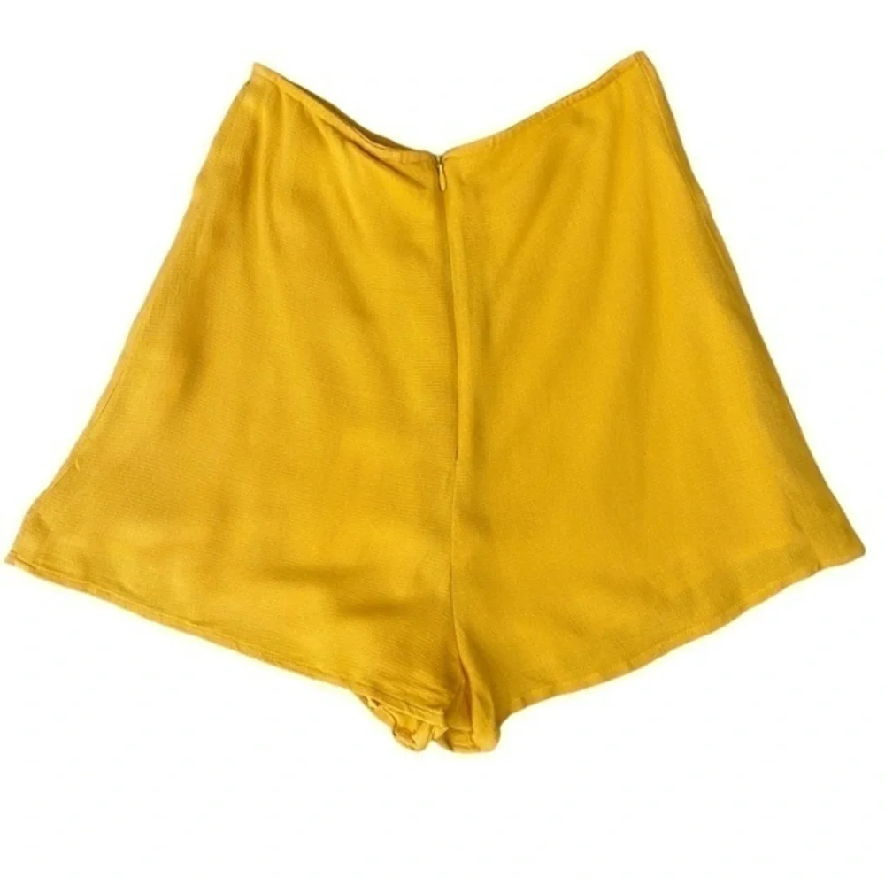 Rachel Pally Revolve High Waist Soft Yellow Gold Shorts Sunflower NWT